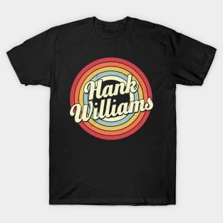 Hank Proud Name Retro Rainbow Tribute T-Shirt